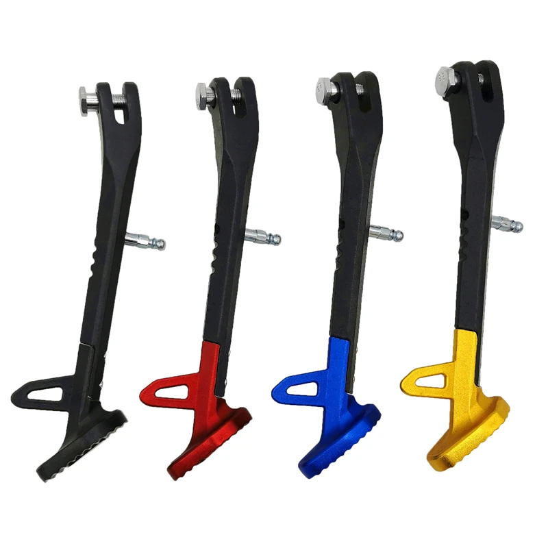 LMoDri Motorcycle Kickstands Motor Scooter Modified Foot Bracket Kickstand Aluminum Alloy Motorcycle Side Stands