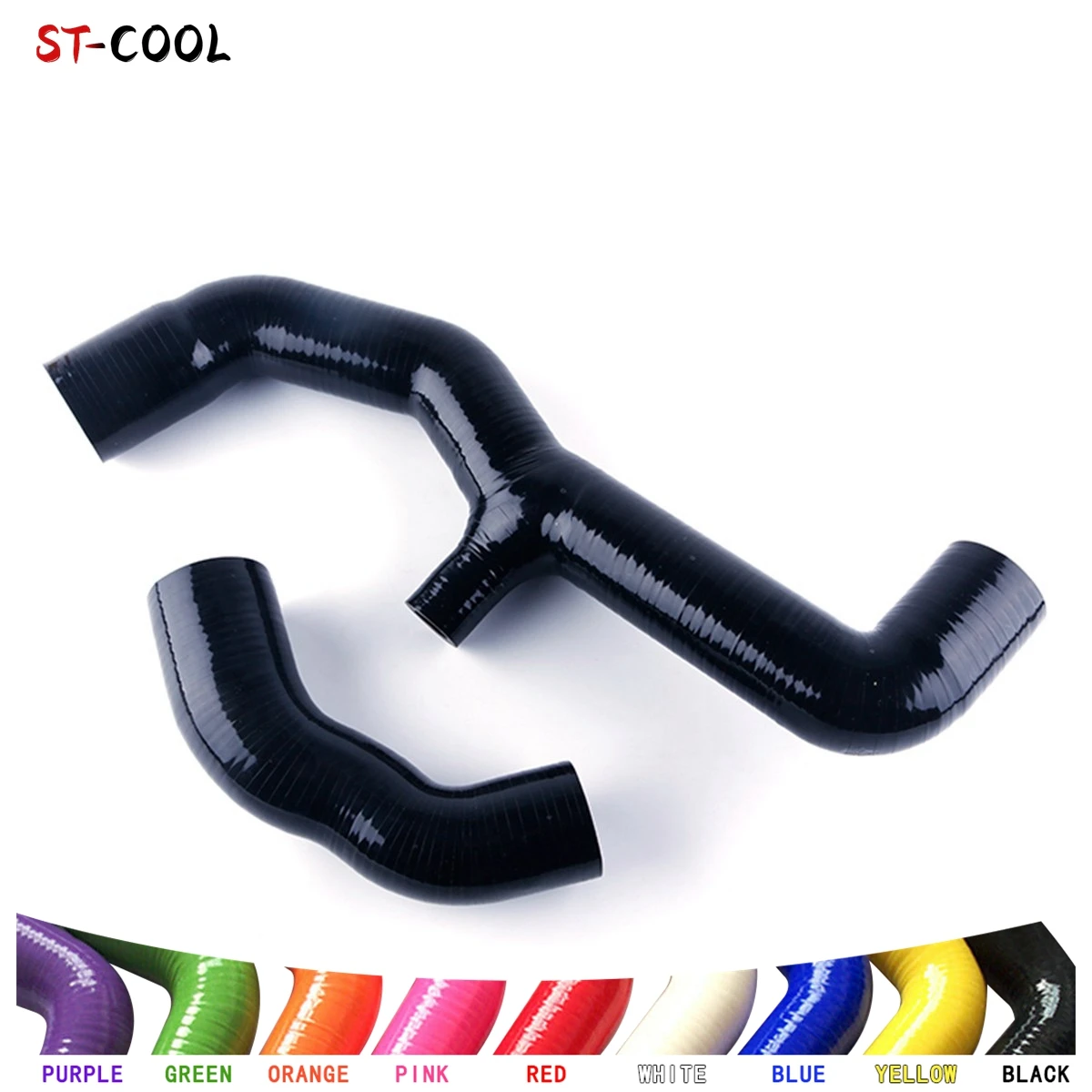 For 1985-1996 Renault 5 GT Turbo Intercooler 1986 1987 1988 1989 1990 1991 1992 1993 1994 Silicone Tube Hoses Kit 2Pcs 10 Colors