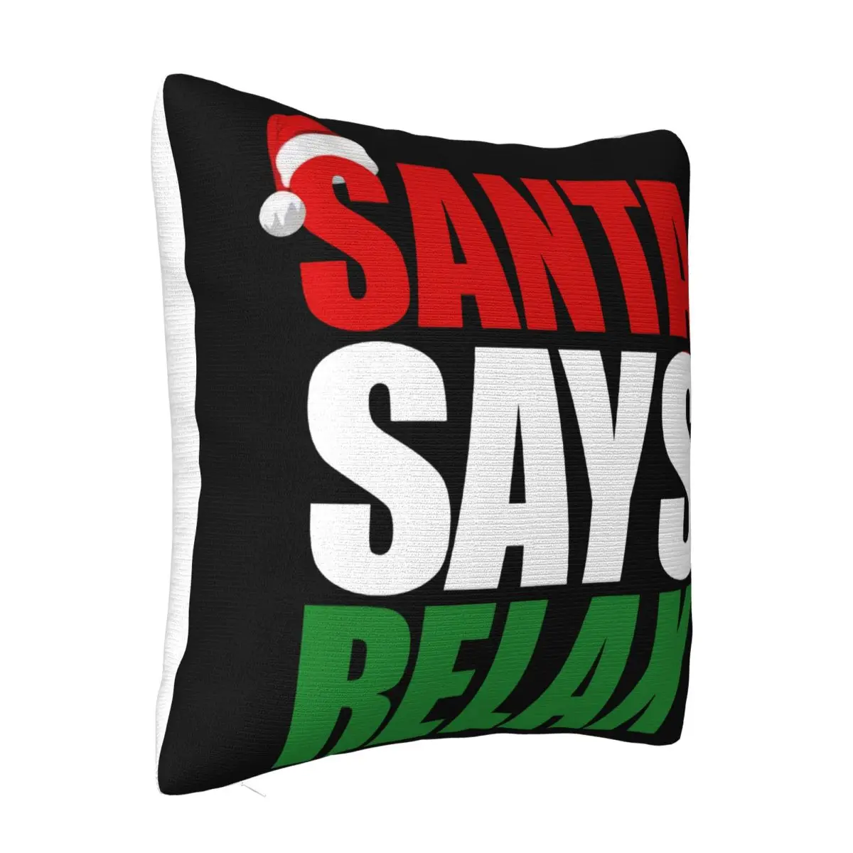 Santa Says Relaxing Cute Novelty Christmas Mens Womens Boys Girls Top Teenage Pillow Case