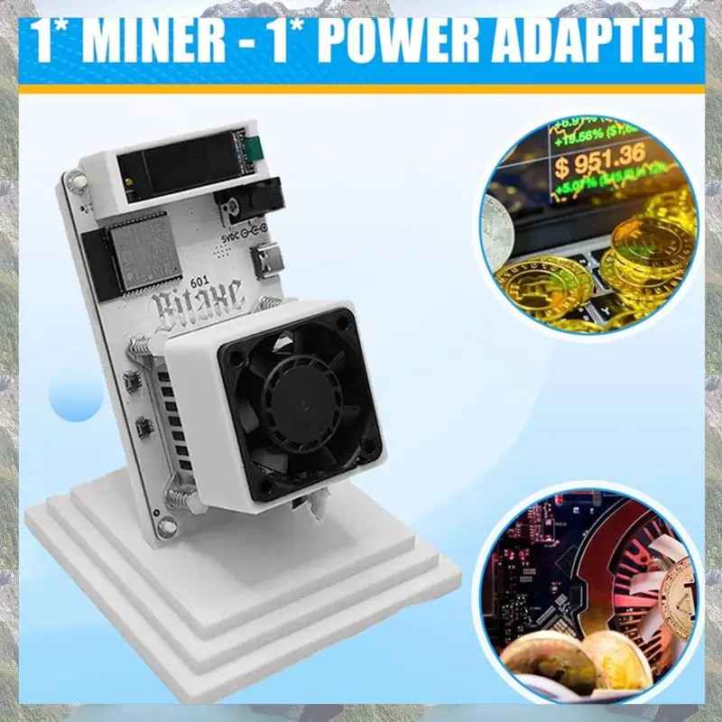 2025 New-Bitaxe Gamma 601 BTC 1.2TH/S Solo Miner - معدات تعدين البيتكوين مع طاقة 18 وات، شريحة BM1370 Asic، قابس أمريكي #3