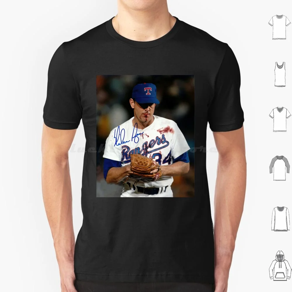 Nolan Ryan blutige Lippen Gesicht T-Shirt große Größe 100% Baumwolle Ryan Nolan Nolan Ryan Venture Nolan Ryan Kampf Robin Venture Kampf