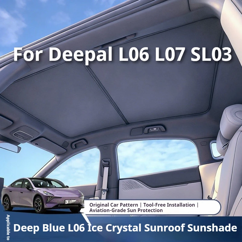 

Fit For Deepal L06 L07 SL03 Car Sunroof Sunshade Sunscreen Heat Insulation Privacy Curtain For Camping