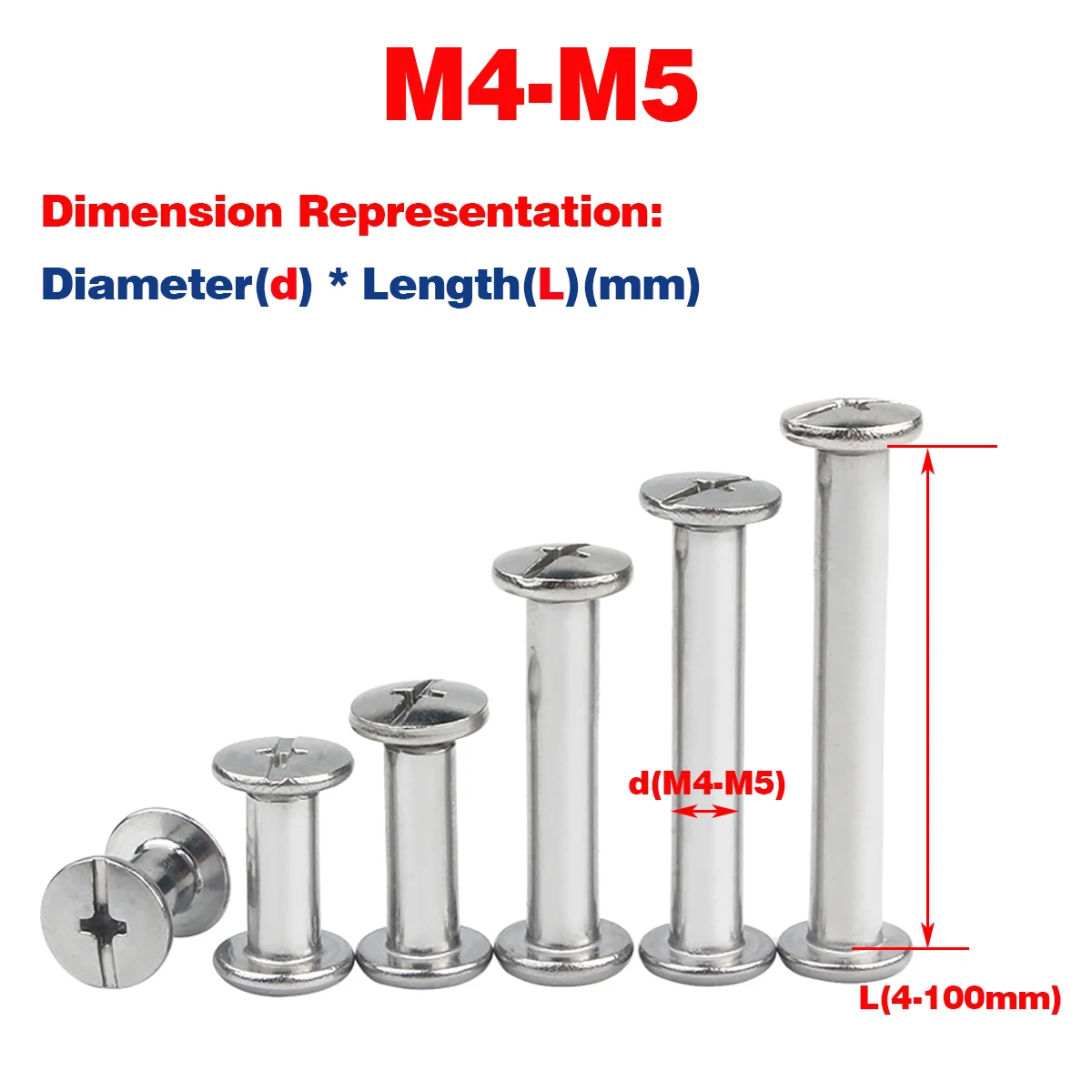 

A2 304 нержавеющая сталь открытая фотогайка и винты M4 M5
