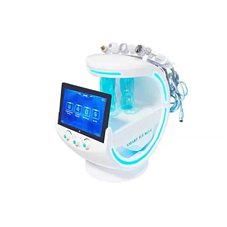 portable facial peeling trends intelligent ice blue microdermabrasion hydro-facial machine skin scanner analyzer