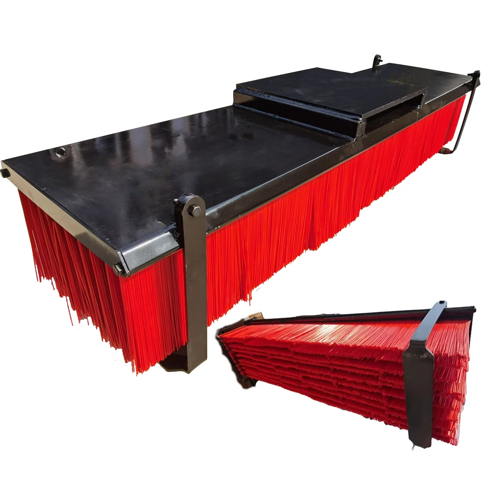 

China Factory Construction Machinery Forklift Sweeper Fork Sweeper Push Broom Brush Attachment For Excavator