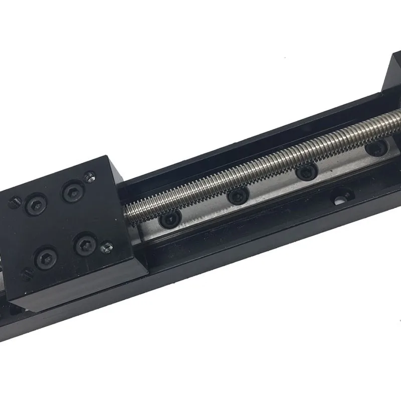 Imagem -03 - Maxgeek t6 50 mm 50 mm 100 mm 200 mm T-tipo Parafuso de Chumbo Mini Mesa Deslizante Linear Fase Guia de Transporte Plataforma