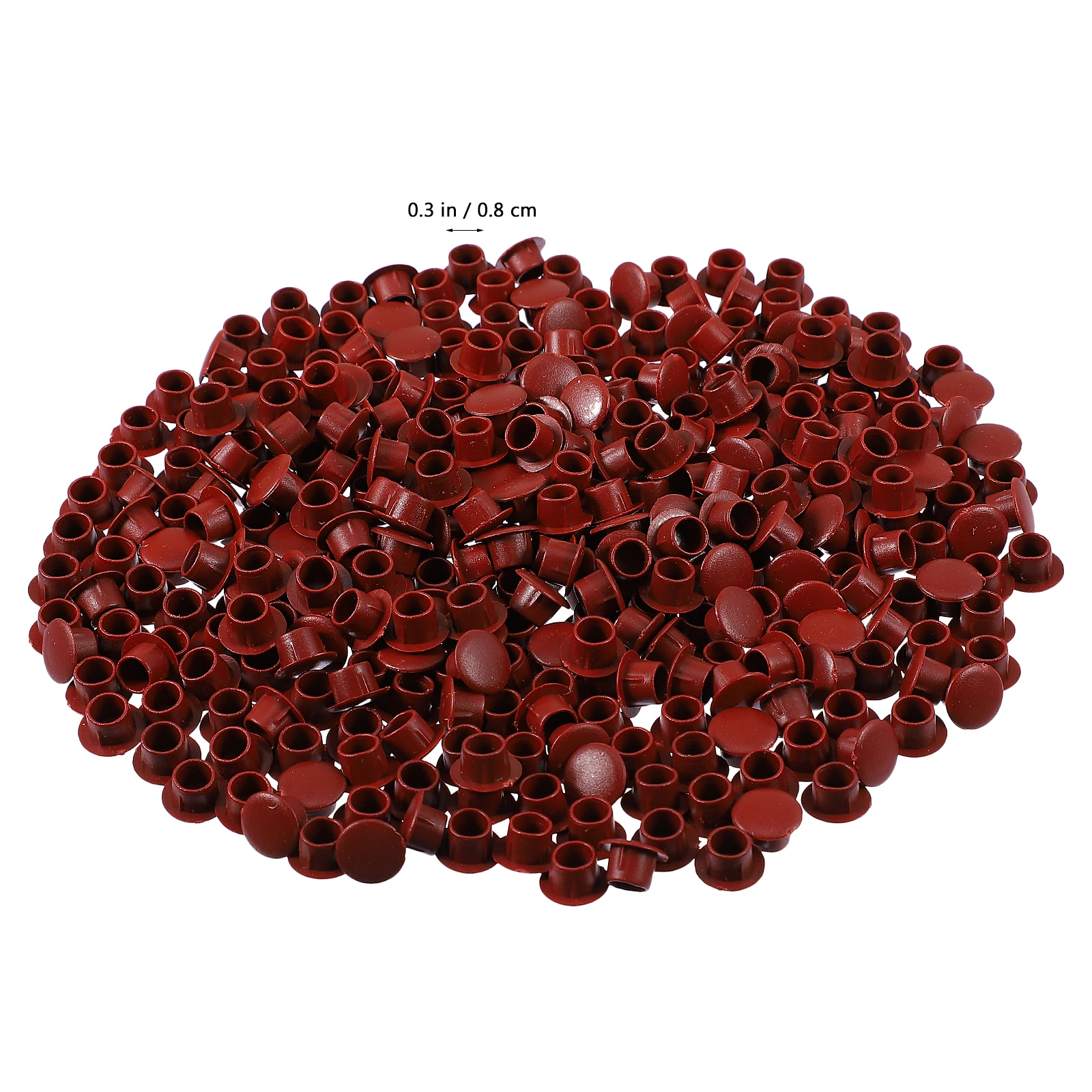 

500 Pcs Hinge Hole Cover Plastic Screw Cap Plug Rectangle Caps Protector Pp Covers Kitchen Cabinets