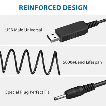 Nabíjecí kabel pro zastřihovač vousů Braun MGK Series 3010 3020 3021 3025 3210 3220 3221 3225 3921/BT Series 3221 3222 3240 5513 5516 8 nejlepší prodej nabíječka k epilátoru Braun - №3