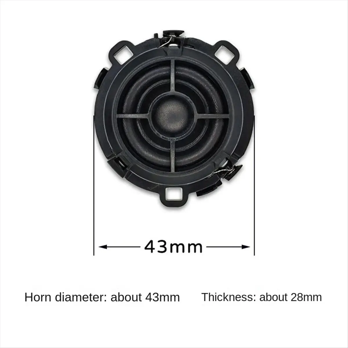 popop 2PCS Car Speaker Tweeter+Speaker Cable 100W 4Ohm 2K-22KHz for Volkswagen Sagitar Golf Golf Sportsvan DIY Speaker