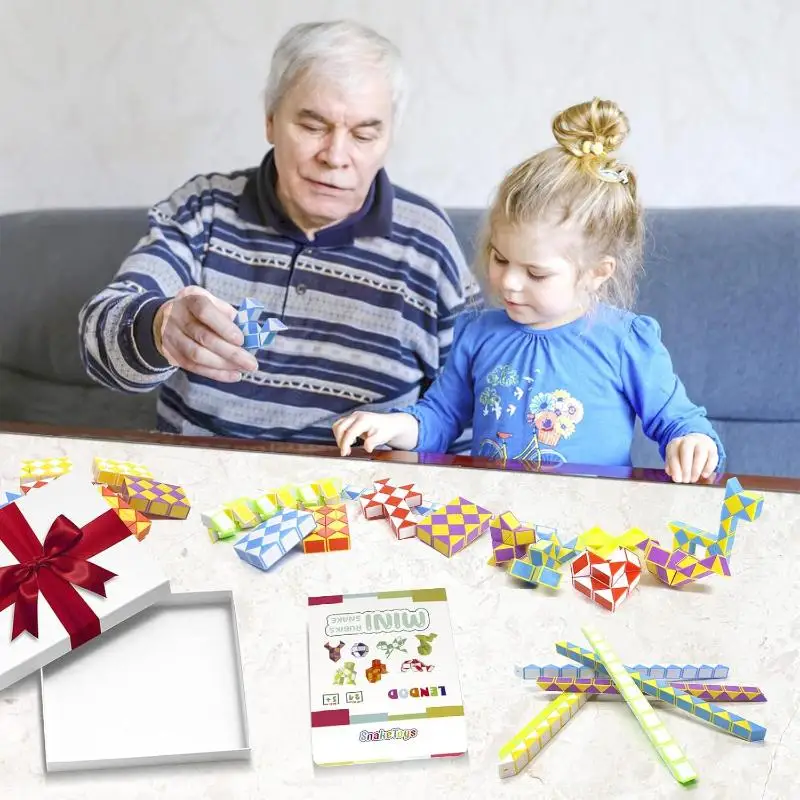 Stress Relief DIY Intellectual Toy Colorful Screen-Free Educational Puzzle for 3+ Kids Daily Play Birthday Party Gift