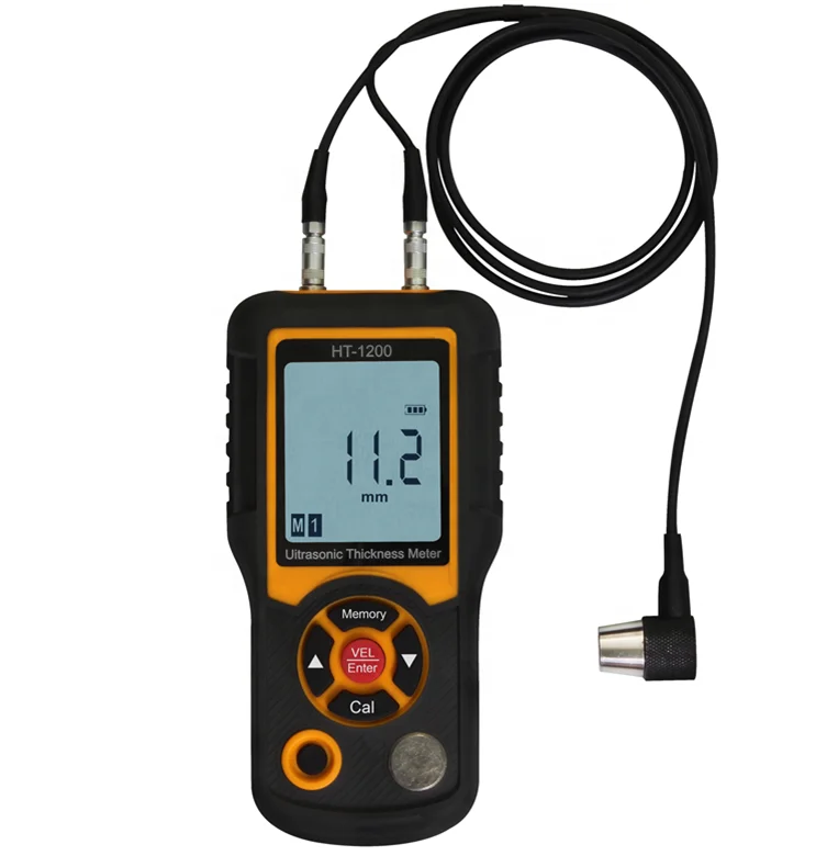 

HT-1200 Digital LCD Ultrasonic Thickness Meter Tester Gauge Measuring Tool 1.2~225mm Range Oem