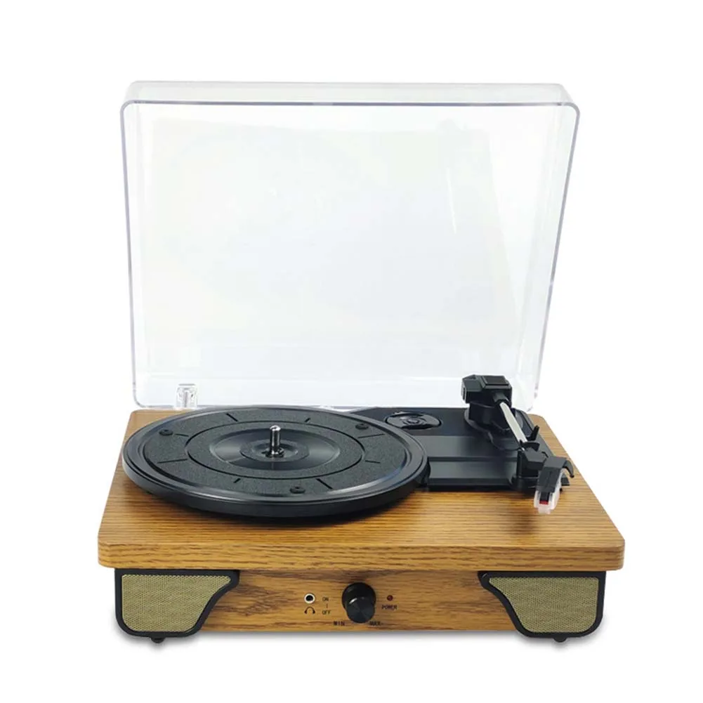

Nostalgic Record Player Vintage Wooden Record Player High-quality ABS Material Multifunctional Ornament Office