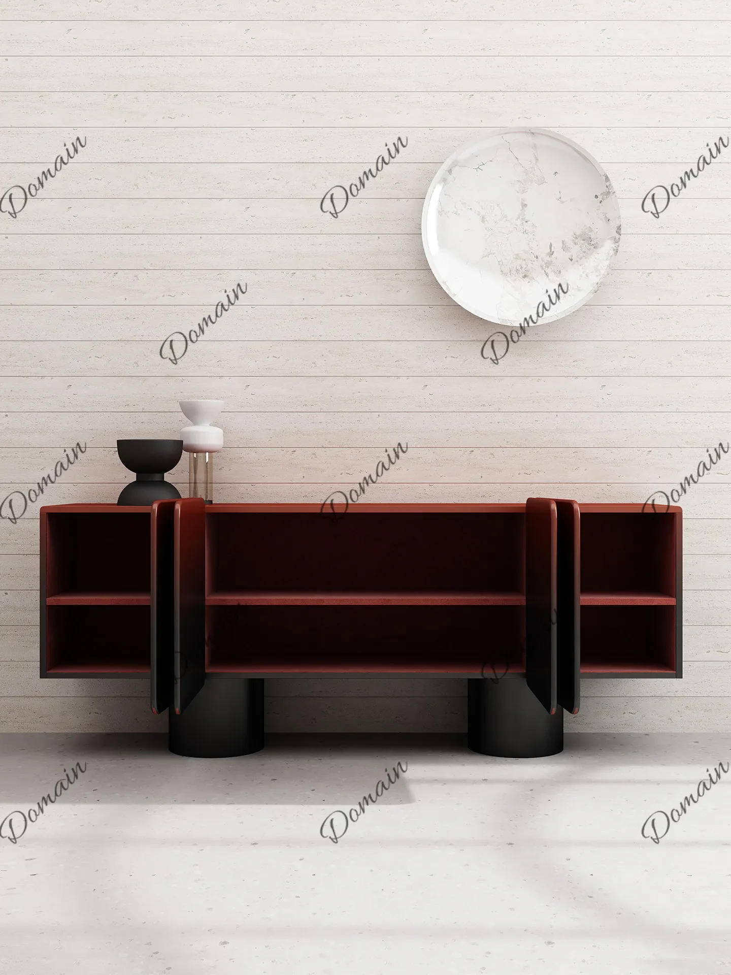 LA Italian minimalist light luxury entrance cabinet designer dining side cabinet villa luxury large flat storage decorative cabi