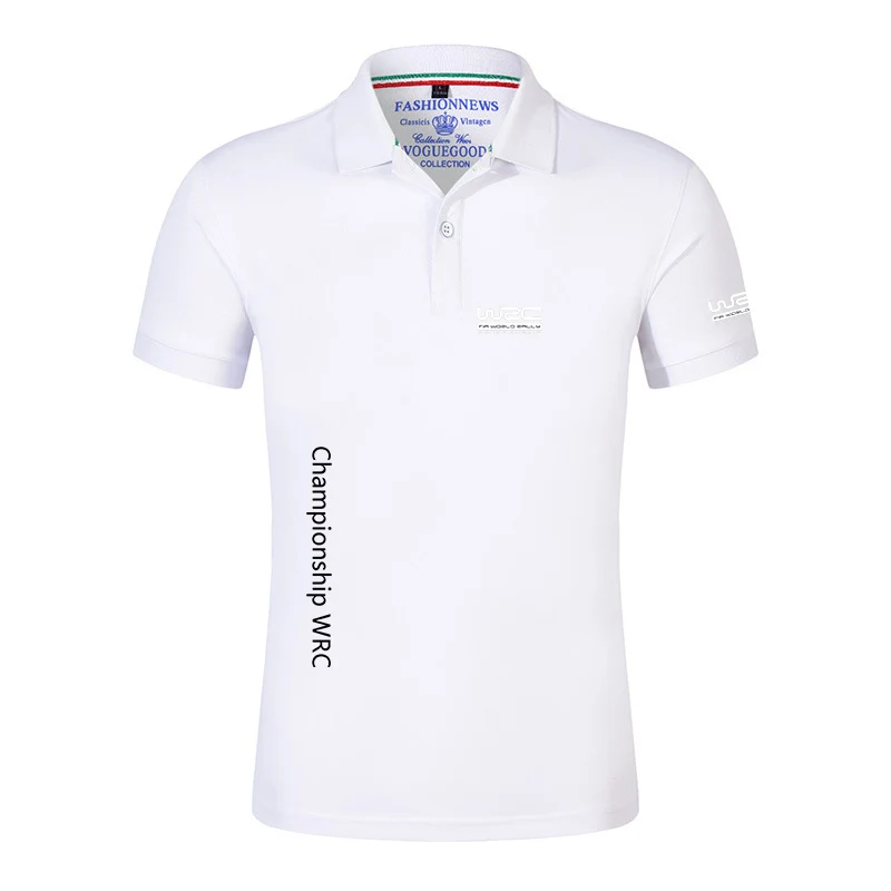 World Rally Championship WRC Print Summer Short-sleeved Polo Shirt Men's Fashion Casual Breathable Solid Color Comfortable Polo - Image 6
