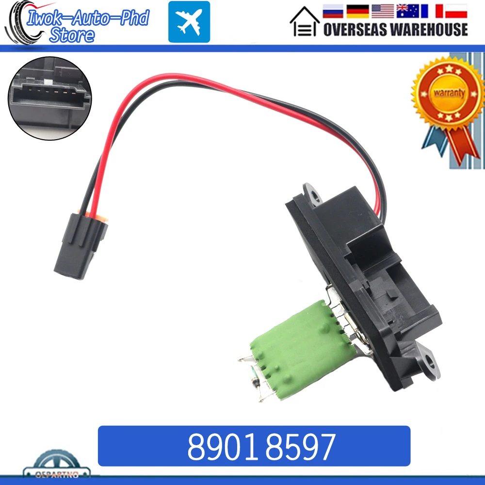 89018597 HVAC Heater Blower Motor Resistor For Chevrolet Avalanche Silverado Suburban 1500 2500 HD GMC Sierra Yukon XL