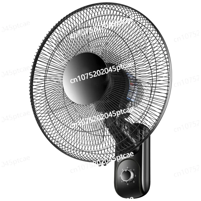 Wall-Mounted Silent Electric Fan, Household Shaking Head, Industrial Cooling Fan, 3 Gears Adjustable, 220V, 60W, 16 in