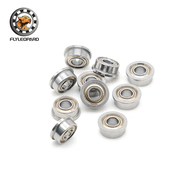 2PCS F684 4x9x4 mm DDLF-940ZZ ABEC-7 Flanged Flange Deep Groove Ball Bearings