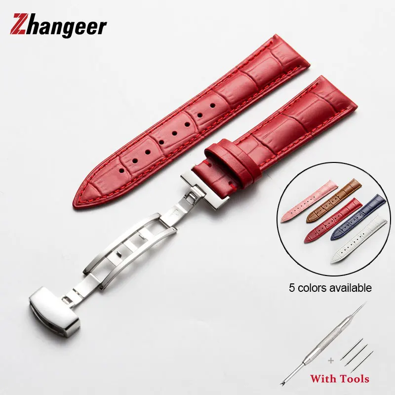 14mm 16mm 17mm 18mm 19mm 20mm 22mm Leather Watchbands Watch straps Watch accessories Women Men Universal Belt band Accessories