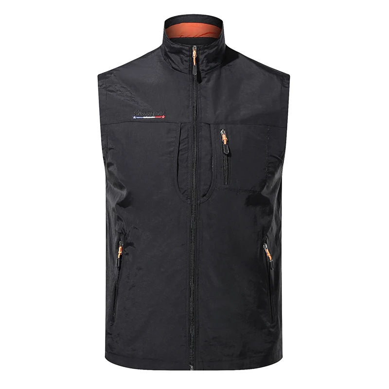 

Summer Outdoor Photographer Waistcoat Men's Unloading Vest Tactical Webbed Gear Coat Tool Many Pocket Work Sleeveless Jacket Man