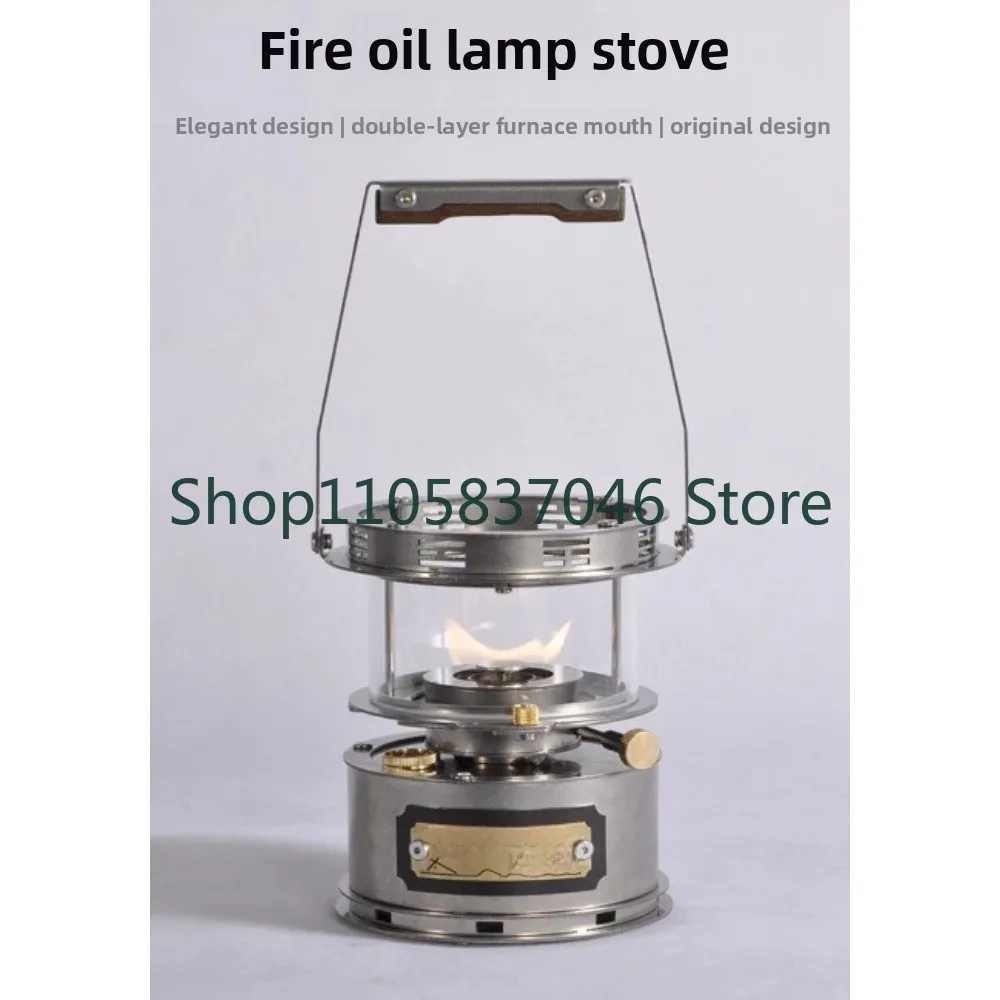 Outdoor half window light stove camping tea stove barbecue