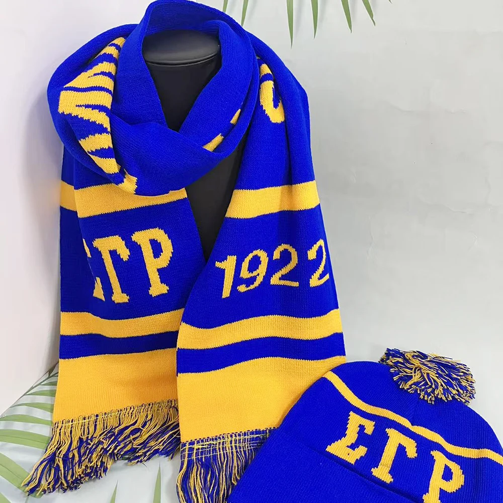 Greek sisters Winter Graduation Scarf Hat Set