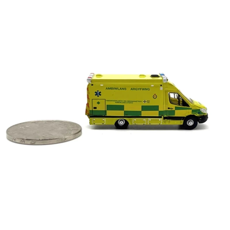 OXFORD Diecast 1:148 Scale Welsh Ambulance Alloy Mini Car Model Finished Product Simulation Toy Static Model Display Souvenir