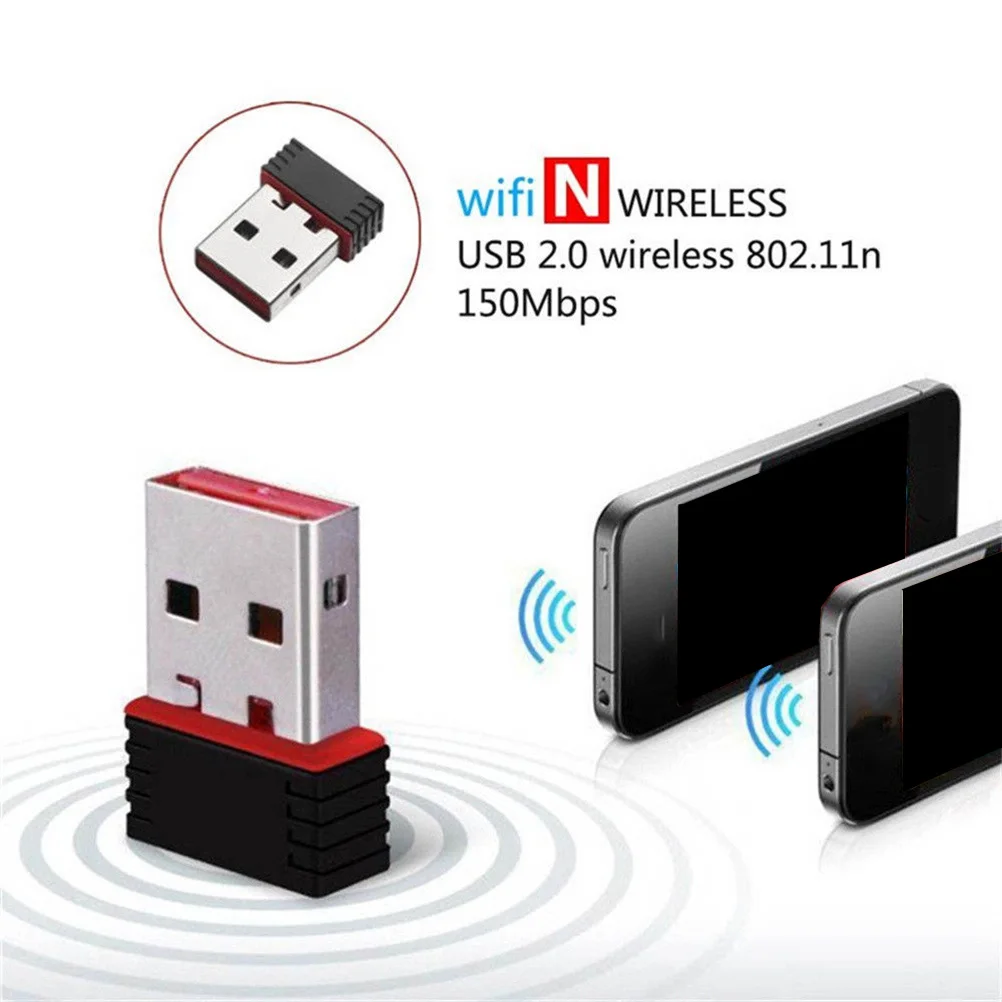 

5Pc Mini PC WiFi Adapter 150M USB WiFi Antenna Wireless Computer Network Portable USB Wifi Receivers Adapter