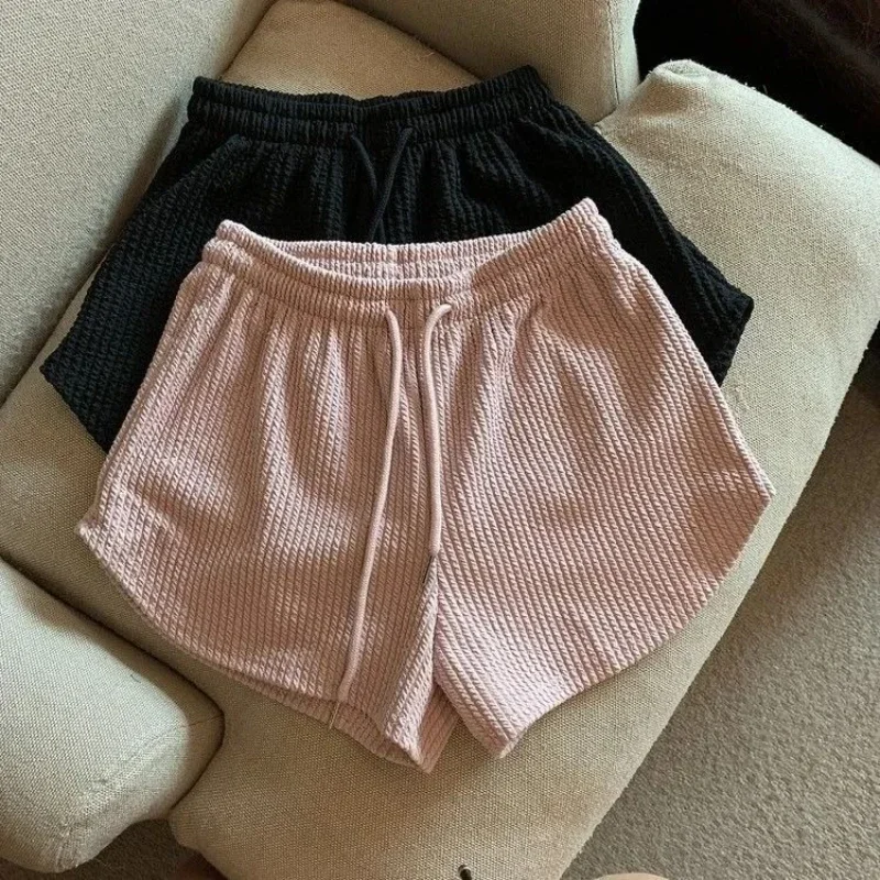 Women Gym Fitness Running Shorts Women's Summer Thin Style Loose Casual Large Size Wide Leg High Waist A-word Sports Hot Pants