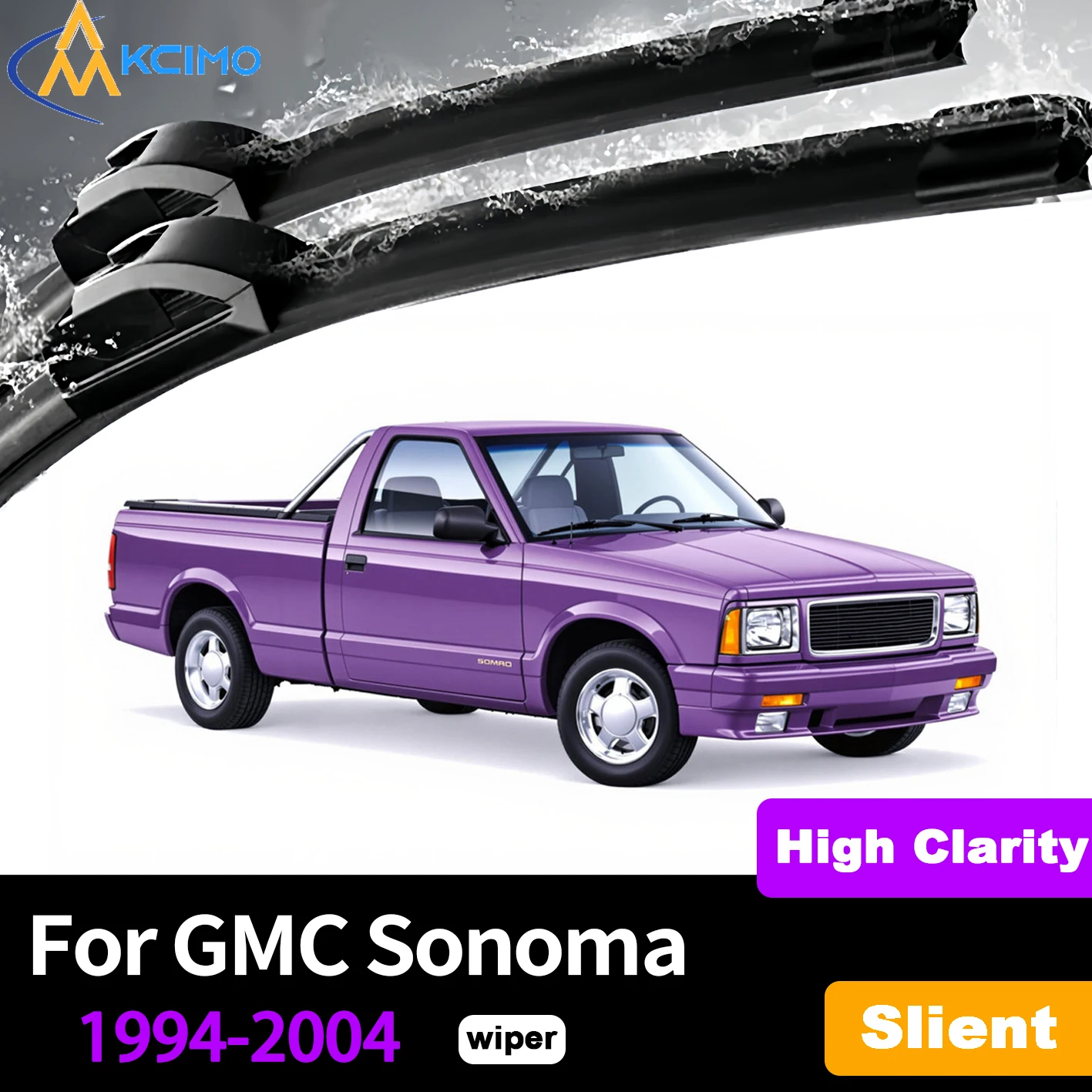 

2Pcs Premium Rubber Silent Durable Front Windshield Wiper Blades For GMC Sonoma 1994-2004 Perfect Replacement Wiper Kit
