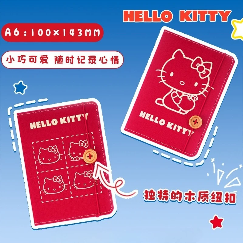 새로운 산리오 헬로키티 만화 크리에이티브 귀여운 노트 애니메이션 주변기기 개성있는 귀여운 컬러 인쇄 두꺼운 수첩