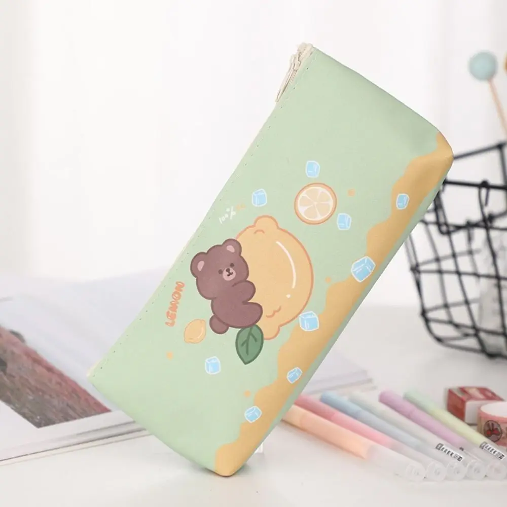 Multifunctionele Pu Pen Tas Rits Briefpapier Etui Briefpapier Organizer Cadeau