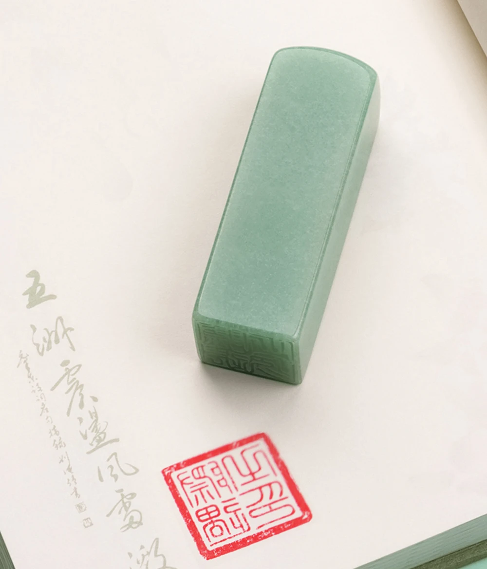 

Custom Name Stamp Calligraphy Stone Seal Chinese English Kanji Hanko Name Seal Gift For Friend Teacher With Red Inkpad