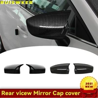 Para Mazda 3 Axela 2014 2015 2016 2017 2018 2019 estilo de coche 1 par tapa de cubierta de espejo retrovisor cubierta de carcasa de espejo tapa retrovisora
