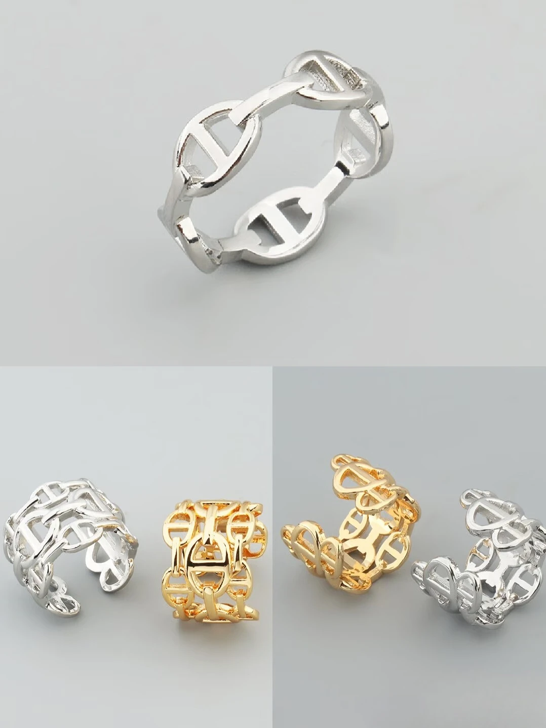 

Модные ювелирные изделия 2025 года. Изысканное и элегантное новое полое гладкое кольцо с буквами 2025 года, роскошное для вечеринок и работы, праздничный подарок.