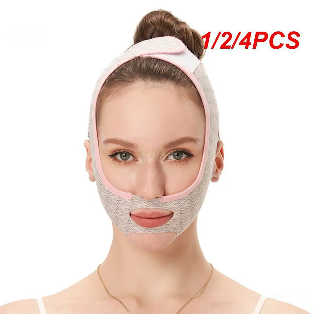 Mascarilla Facial moldeadora para dormir, 1/2/4 piezas, forma de tejido preferido Tipo V, contorno de mejillas, herramienta de cuidado Facial (sin electricidad)