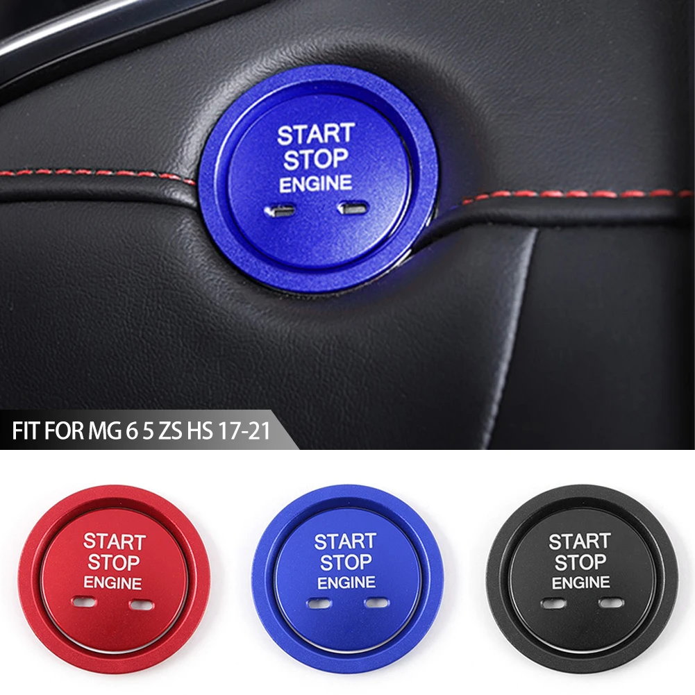 Car Engine Start Button Cover Replace Decoration Sticker Cover Switch Sticker Accessories Decor Fit For MG 6 5 ZS HS 17-21