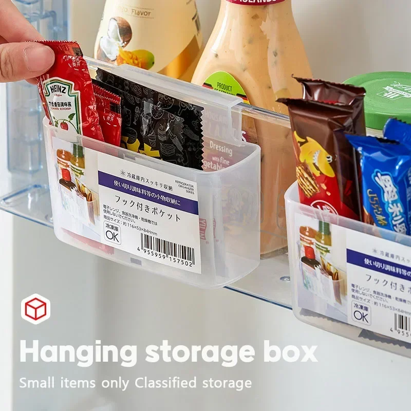 Kühlschrank-Seitentür-Organizer Hängende Aufbewahrungsbox Gewürztasche Saucenbehälter Kleinteile Gewürzbox – Detail 4