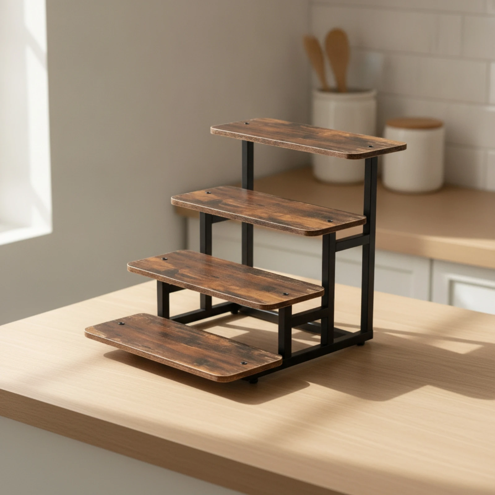 Soporte de exhibición de 4 niv - Display Risers Set reseña y precio