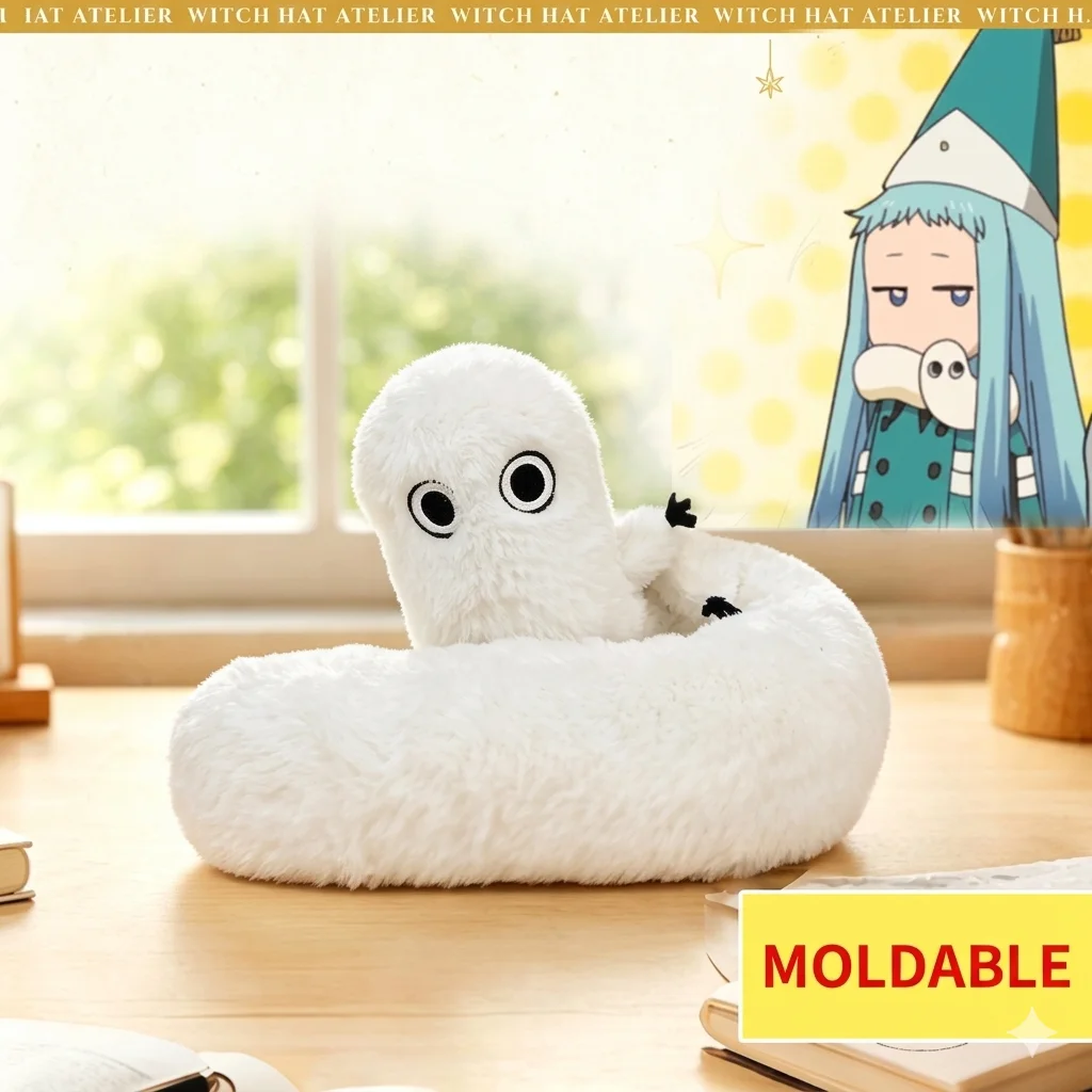 Witch Hat Atelier Plush Cosplay Accessories Anime Costume DIY Fudeworm Kawaii Posable Stuffed Doll Soft Anime Collectible Figure