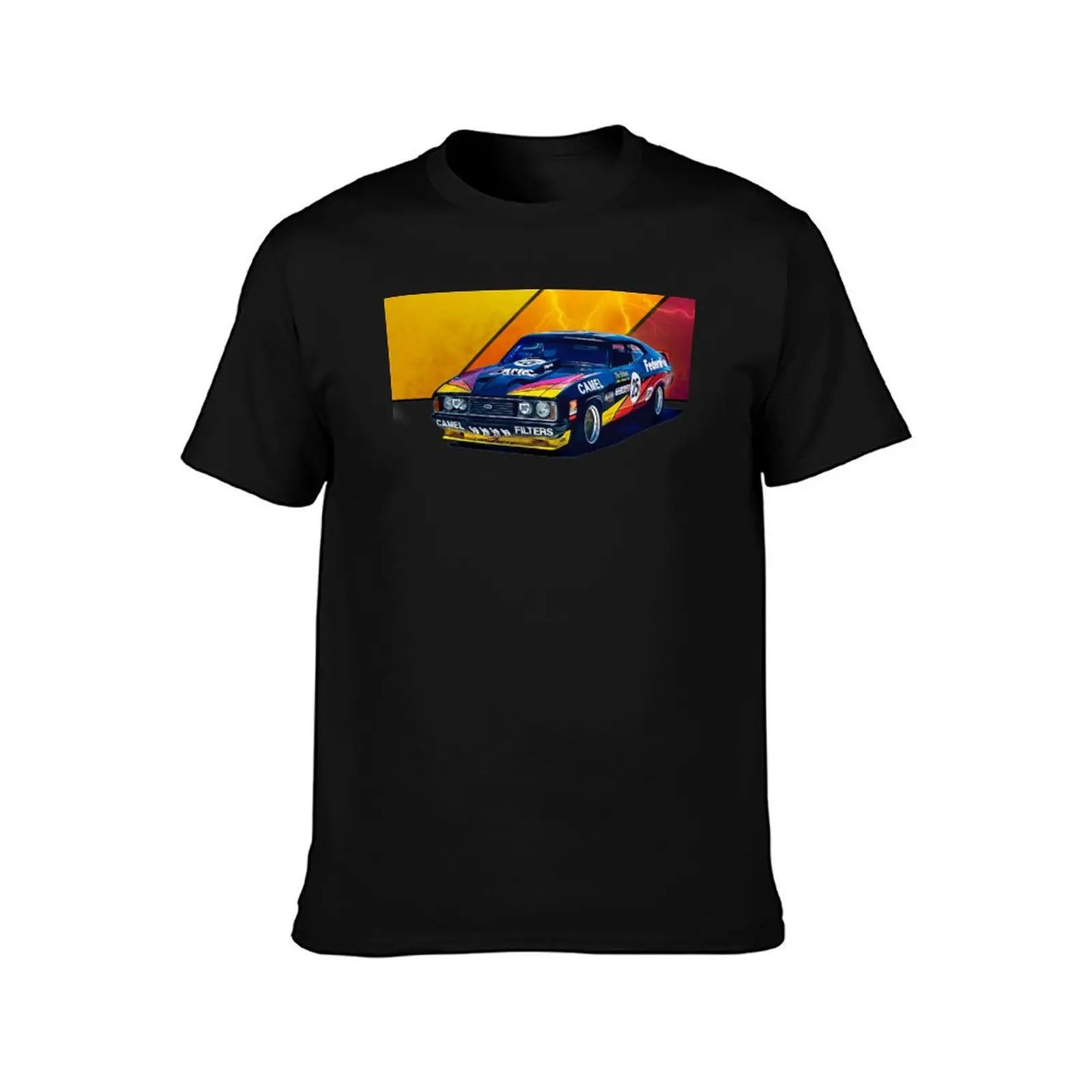 Allan Moffat Group C Federation Insurance XC Falcon coupe T-Shirt, Summer Casual Cotton Tee, Oversized Streetwear Tops