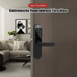 Smart Electronic Fingerprint Door Lock Home Security Lock Set with 2 Keys