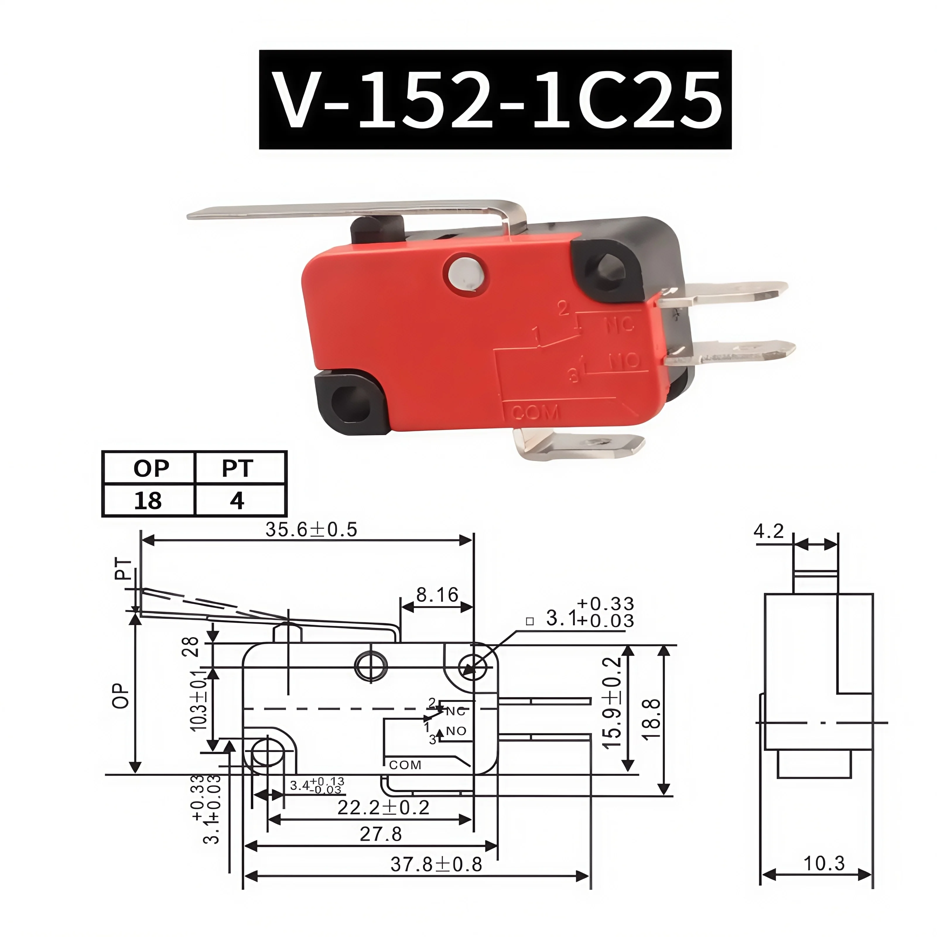 10 قطعة Microswitch السكتة الدماغية الحد التبديل V-15-1C25 V-151-1C25 V-152-1C25 V-153-1C25 V-155-1C25 V-156-1C25