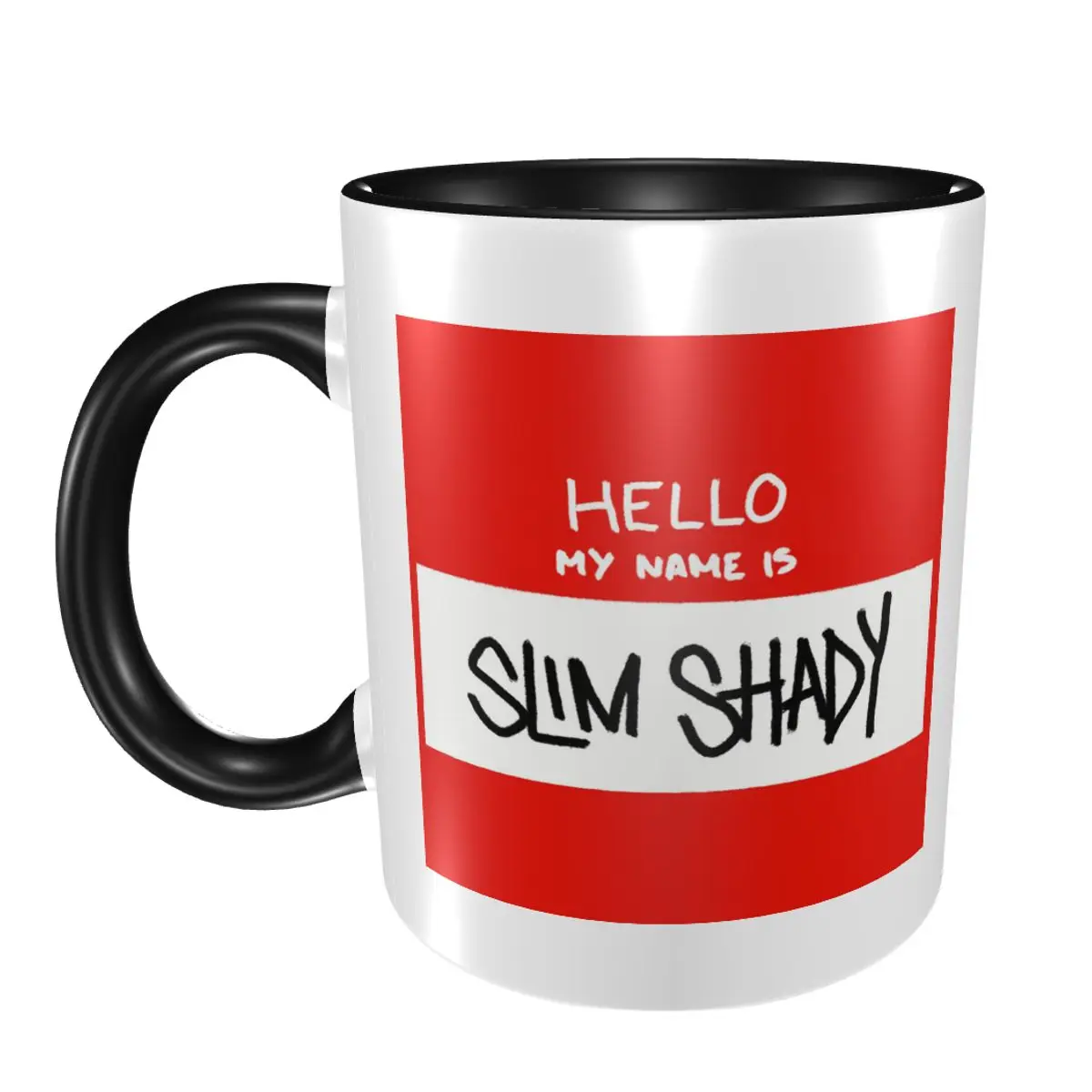 

Привет, мое имя, тонкая кружка с Эминемом, забавные керамические кофейные чашки, чайные кружки, чашка для молока, посуда для напитков, подарки для женщин и мужчин