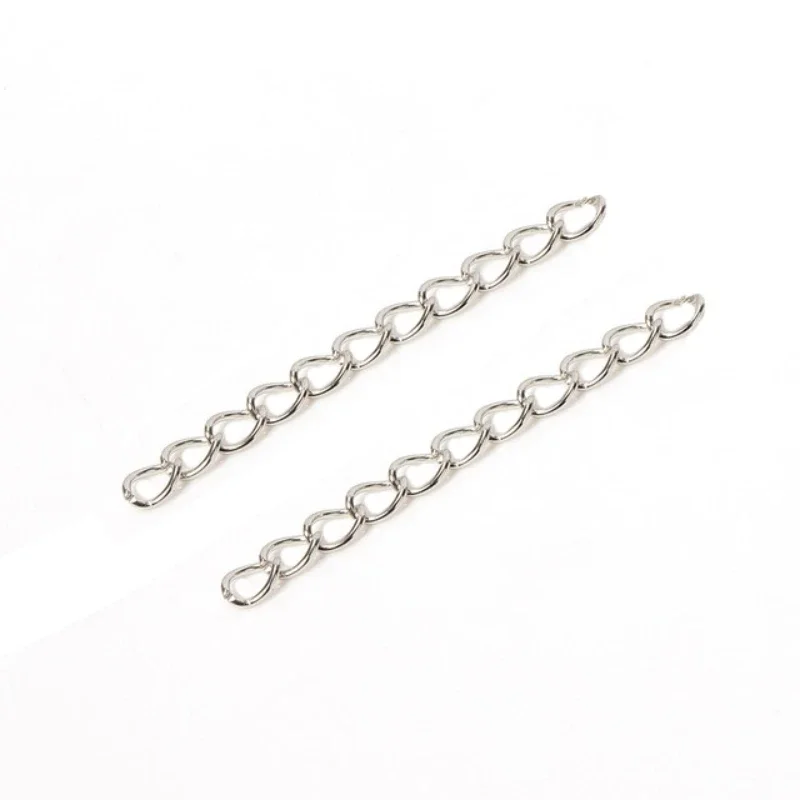 20Pcs/Lot 45-50mm Necklace Extension Chain Bulk Bracelet Extended Link Tail Extender For DIY Jewelry Making Findings