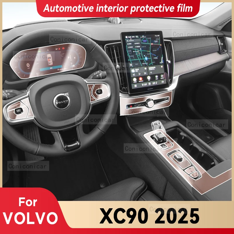 

ДляVOLVO XC90 2025 салон автомобиля, центральная консоль, приборная панель, защитная пленка, наклейка против царапин, аксессуары