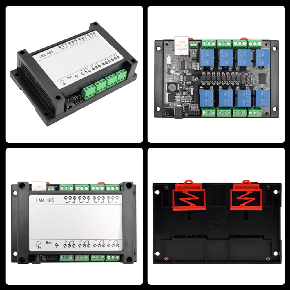 NC-1000 Ethernet RJ45 TCP/IP WEB Remote Control Board with Built-in 8 Channel Relays AC 250V 485 Networking Controller