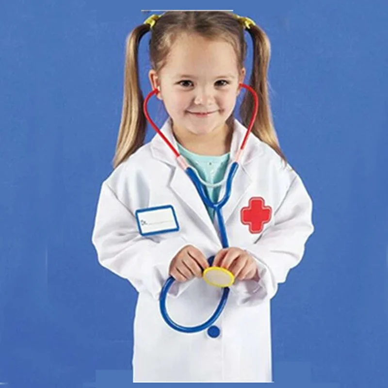 Halloween Cosplay Costumes Children Under 160 Cm Doctor Nurse Uniform Boy Girl Carnival Party Performance Costume Toy Set Cute O