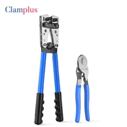 HX-50B Battery Cable Lug Crimping Plier-Cable Lug Crimping Tool for Copper Lugs AWG 10-1/0 （6mm²-50mm²）Wire Shear Cutter