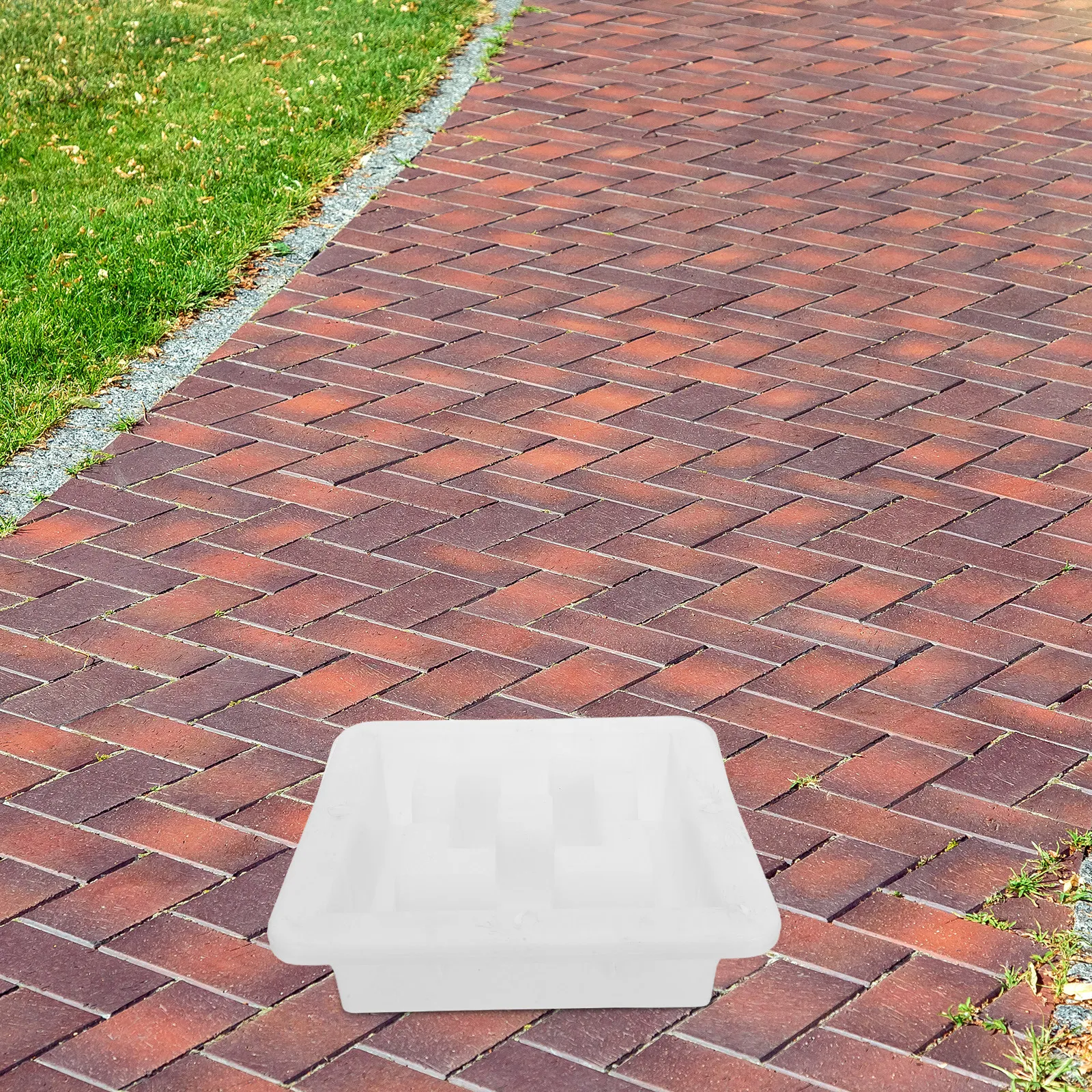 Concrete Hollow Brick Mold 10x10 Inch Reusable Plastic Cement Form for Wall Foundation Garden Border DIY Construction Outdoor