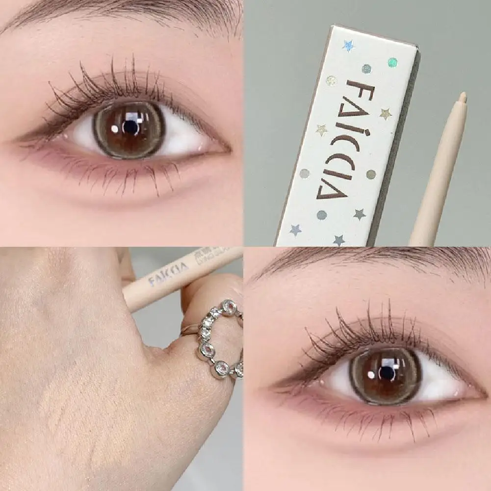 Uroczy Błyszczący Kredka do Eyelinerów z Jedwabną Owadką Matowa Wodoodporna Trwała Rozświetlacz Cień do Powiek Brokatowy Płynny Eyeliner Kredka do Oczu